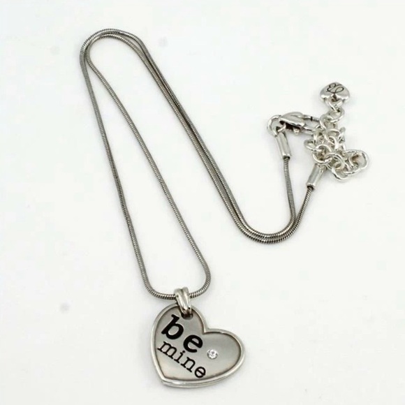Brighton Jewelry - Brighton Be Mine Hugs & Kisses Heart Reversible Pendant Necklace Valentine 2369